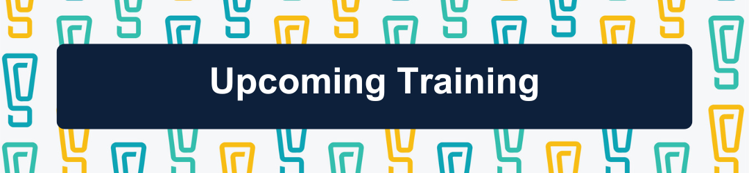 Upcoming Training banner